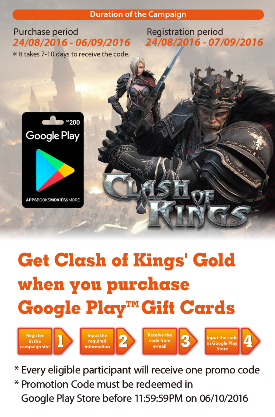 7-Eleven & Clash of Kings Game Promo Code Item Giveaway Campaign!Start Notice